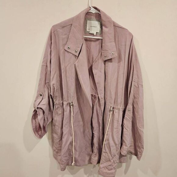 Anthropologie Danuta Cupro Jacket Oversized Lilac Size M/L - Picture 5 of 8